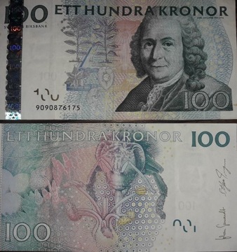 banknot 100 koron se.