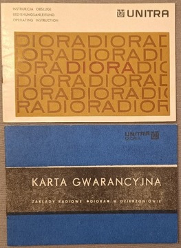 UNITRA DIORA ZGZ-20/4-H2 instrukcja i gwarancja.