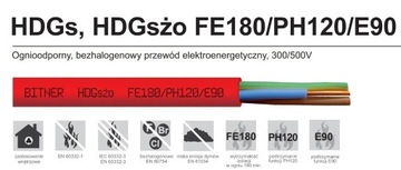 Przewód kabel HDGs 2x2,5 Bitner NOWY PH90 Promo ! 