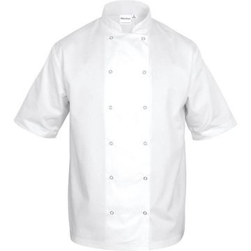 bluza kucharska,unisex,krótki rękaw,biała, rozmXL