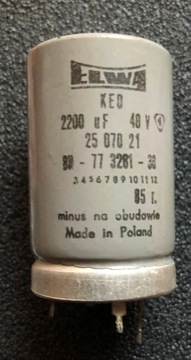 2200uF 40V KEO Kondensator elektrolityczny ELWA 