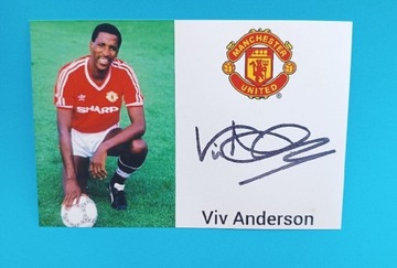 Autograf Viv Anderson, Manchester United 