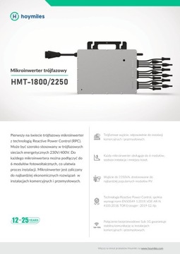 Mikroinwerter Hoymiles HMT-2250-6T 3F