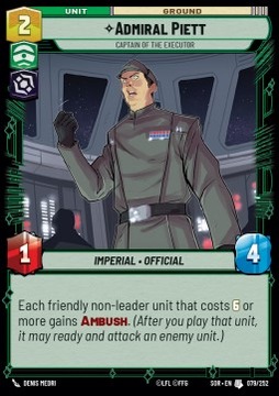 Admiral Piett (Uncommon) Star Wars Unlimited