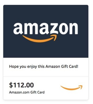 Karta podarunkowa 112$ do Amazon.com - KOD
