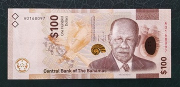 Bahamy 100 dollars 2021 UNC