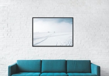 Plakat A3 zimowe Góry, Natura, minimalizm