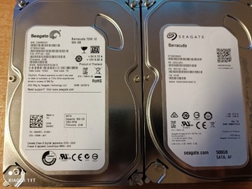 Dysk twardy Seagate 2 szt po 500 cena za 2 