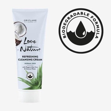 Krem oczyszczający Love Nature Aloes&Koko Oriflame