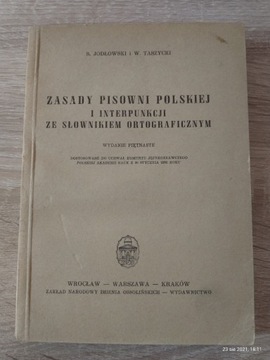 Zasady pisowni polskiej - S.Jodłowski, .W.Taszycki