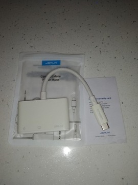 Adapter JSAUX z USB-C na HDMI, cyfrowy