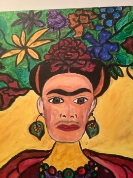 Frida Kahlo malowany obraz 