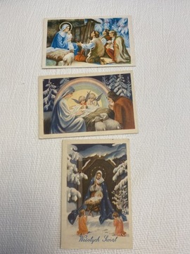 Pocztówki Boże Narodzenie lata 50-te