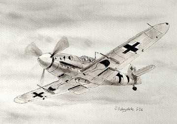 Inkografia Samolot Focke-Wulf  FW-190 PREZENT