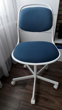 Krzesło obrotowe  IKEA ORFJALL  niebieskie