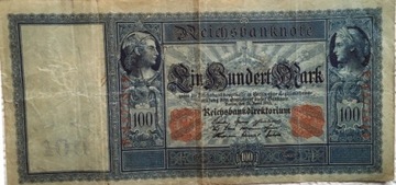 Banknot Niemcy 100 Marek 1910 rok