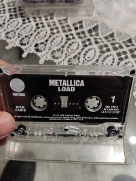 Metallica Load Vertigo kaseta bez okładki audio 