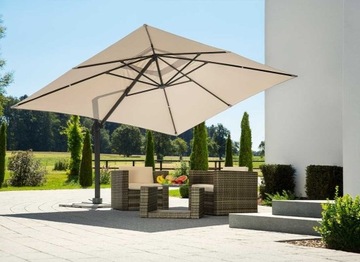 Schneider, parasol  300x400cm antracyt/naturalny