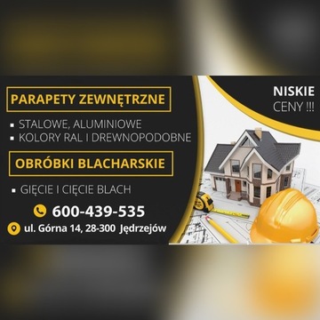 Obróbki blacharskie Parapet Attyka ProdukcjaMontaż