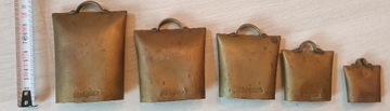 Zestaw starych dzwonków Zakopane - antyk