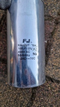 Kondensator FJ RA+2UT 100uF 400V AC