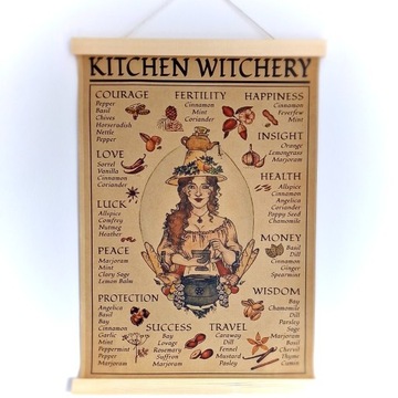 Magiczny plakat Obrazek 30x40 cm Kitchen Witchery