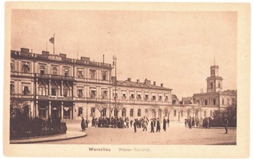 WARSZAWA- Warschau. Wiener Bahnhof- 1917 Feldpost