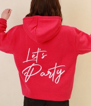 Różowa bluza PARTYHOODIE M