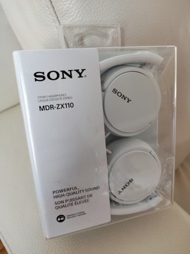 Słuchawki przewodowe Sony MDR-ZX110 - nauszne - bi