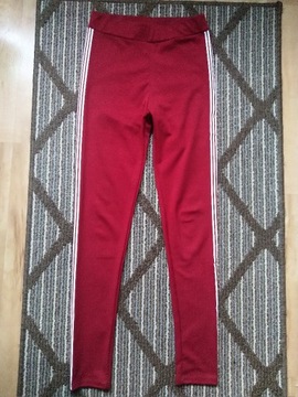 Czerwone legginsy/spodnie jak nowe rozmiar M