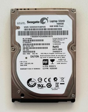 Dysk twardy Seagate SSHD 1TB 8GB NAND Flash 2.5"