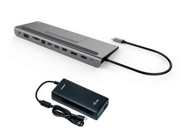 Stacja dokująca HUB 4k USB-C VGA zasilacz 112W