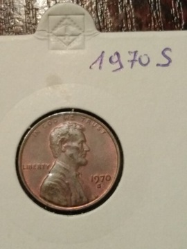 Moneta 1 cent usa Lincoln 1970 s