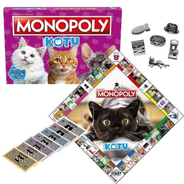 Monopoly Koty Gra Hasbro C78450340 *REWELACYJNA*