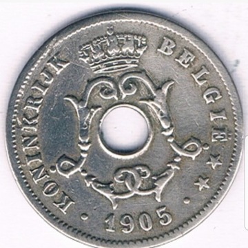 BELGIA VL.10centów 1905