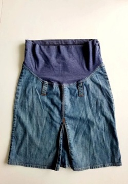 Spódnica ciążowa jeansowa z panelem rozmiar S/M