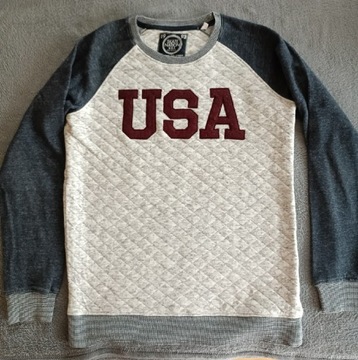  Bluza szara USA pikowana  C&A - r.158/64