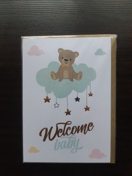 Kartka okolicznościowa "Welcome baby"