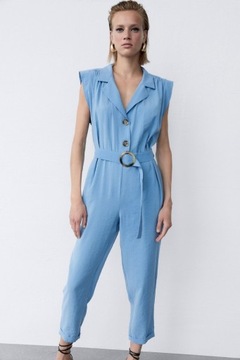 Kombinezon Zara SOFT LONG JUMPSUIT r. L (40)