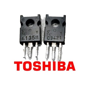 Toshiba 2SC3421 / 2SA1358 oryg. wylut. parowane