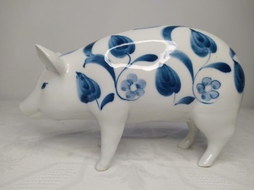 Porcelanowa figurka świnki vintage