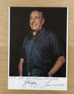 Hector José Campora prezydent Argentyny autograf