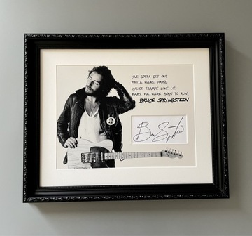 Bruce Springsteen - autograf w oprawie! 