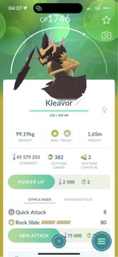 Pokemon GO - Kleavor (wymiana)