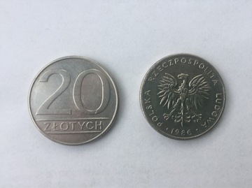 Moneta 20 złotych PRL 