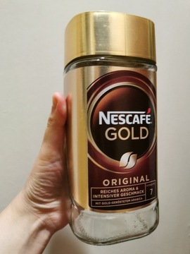 Słoik po kawie Nescafe Gold Original