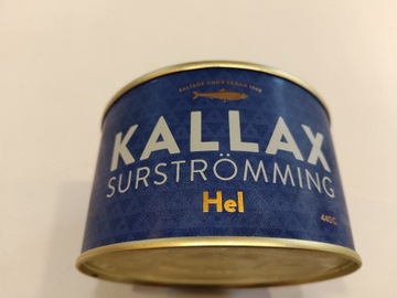 KALLAX Surstromming Hel KISZONE ŚLEDZIE 440g 