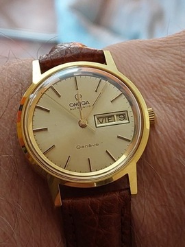 Zegarek Pozłacany Omega Geneve 1022,  ref 166.0117