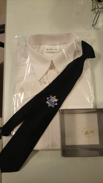 Koszula wyjściowa damska z krawatem Policja