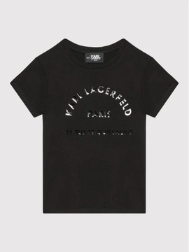Karl Lagerfeld czarny t-shirt z logo